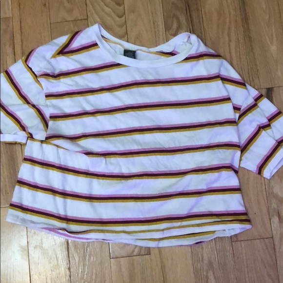 Wild Fable | White Striped T-Shirt - Picture 1 of 2